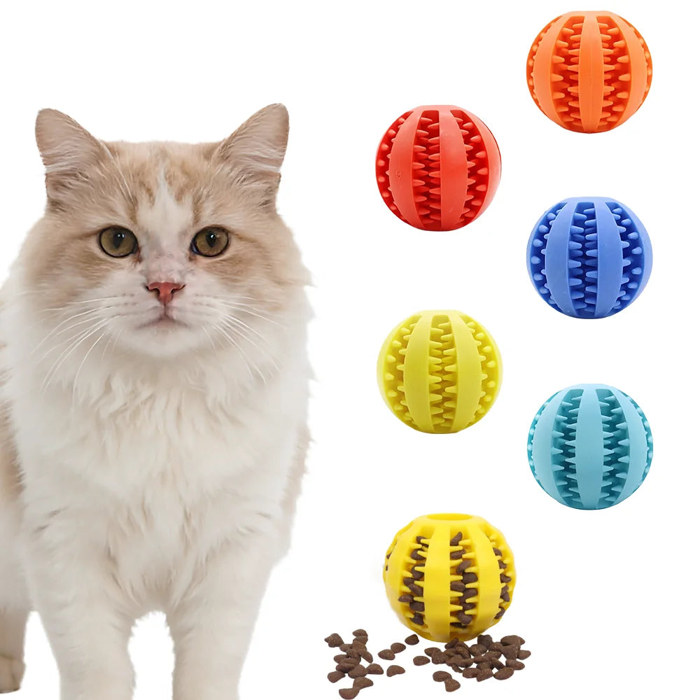 Cross-Border Rubber Leakage Bite Toy Ball For Dogs