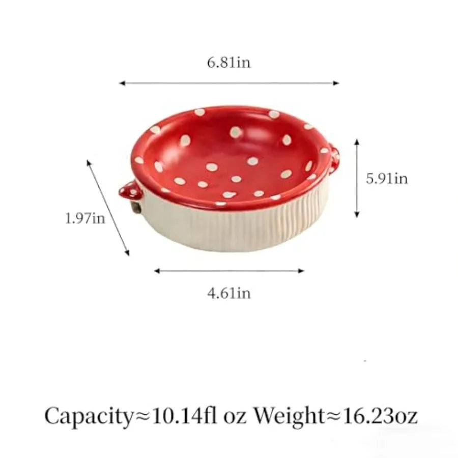 Ceramic Elevated Pet Food Bowl Set With Wooden Stand