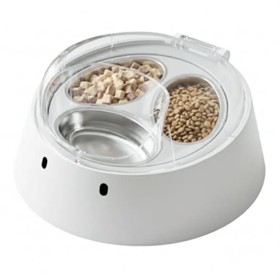 RFID Cat Feeder With Stainless Steel Bowls Dog Proof Design Supports Diet