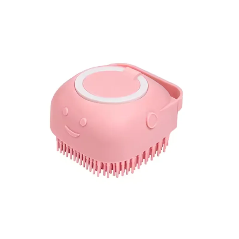 Pet Bath Massage Brush Silicone Safe Grooming Tool For Dogs And Cats