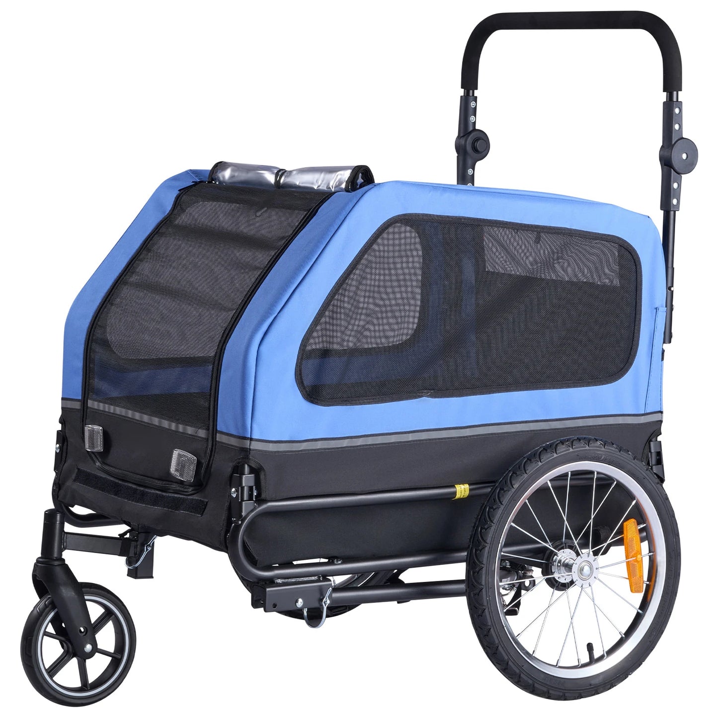 SucceBuy 2In1 Dog Bike Trailer Stroller Carrier For All Breeds