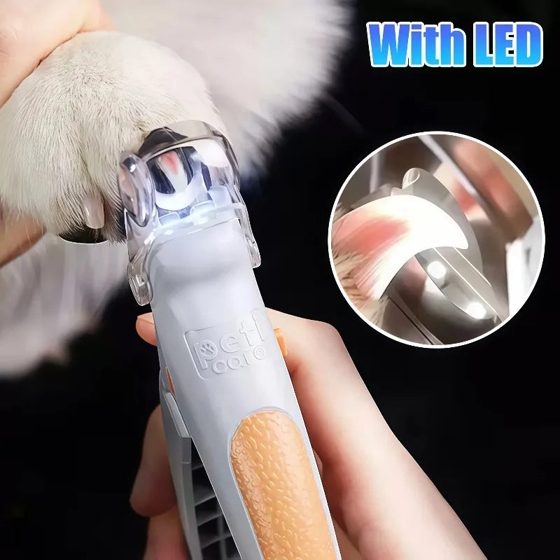 LED Pet Nail Clipper With Light For Dogs And Cats Safe