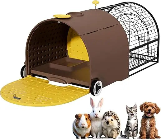 DAFIFY Durable Plastic Rabbit Hutch Indoor Outdoor Cage Waterproof Shell