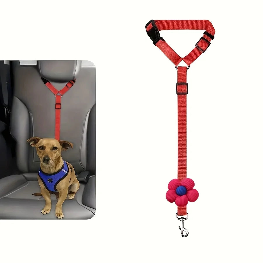 Dog Car Seat Belt Safety Tether For Vehicles Pet Travel