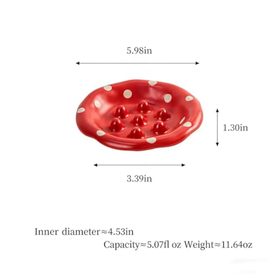 Ceramic Elevated Pet Food Bowl Set With Wooden Stand