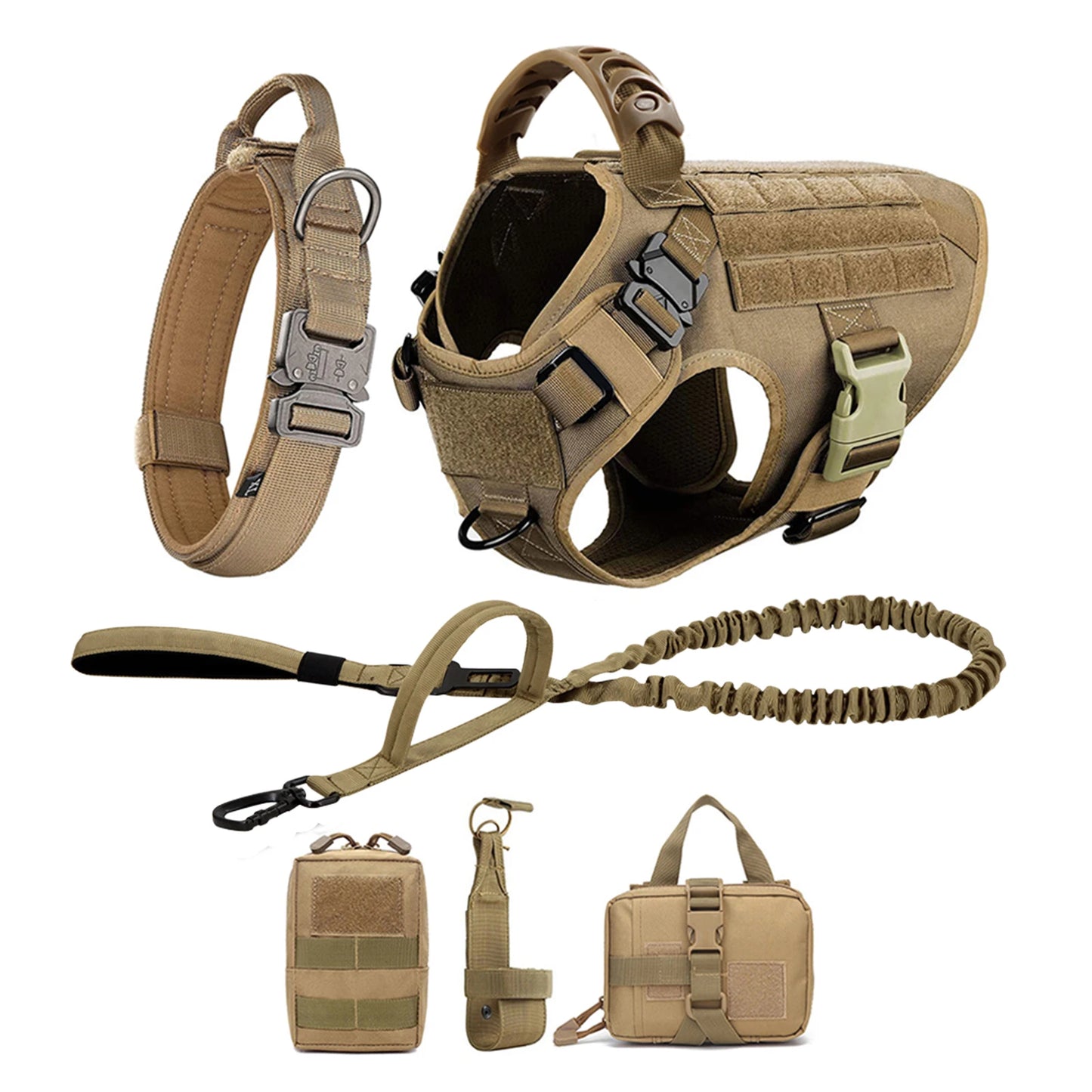 Large Dog Harness and Leash Set for Training Malinois