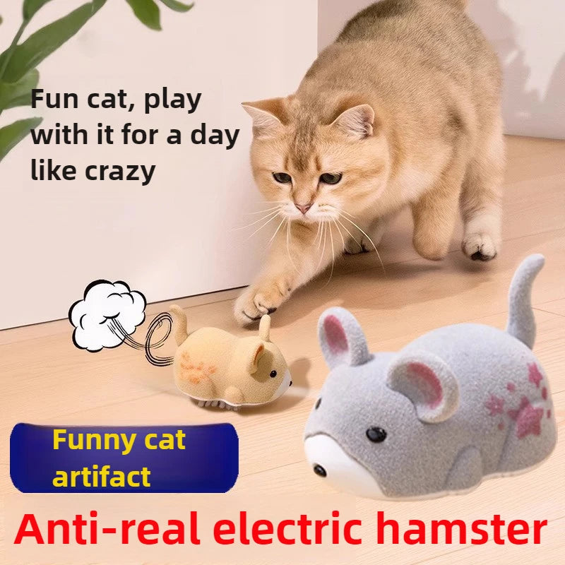 Macroupta Interactive Electric Cat Toy Mouse With Obstacle Avoidance