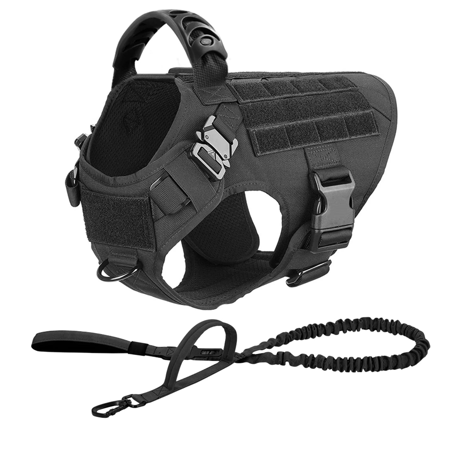Large Dog Harness and Leash Set for Training Malinois