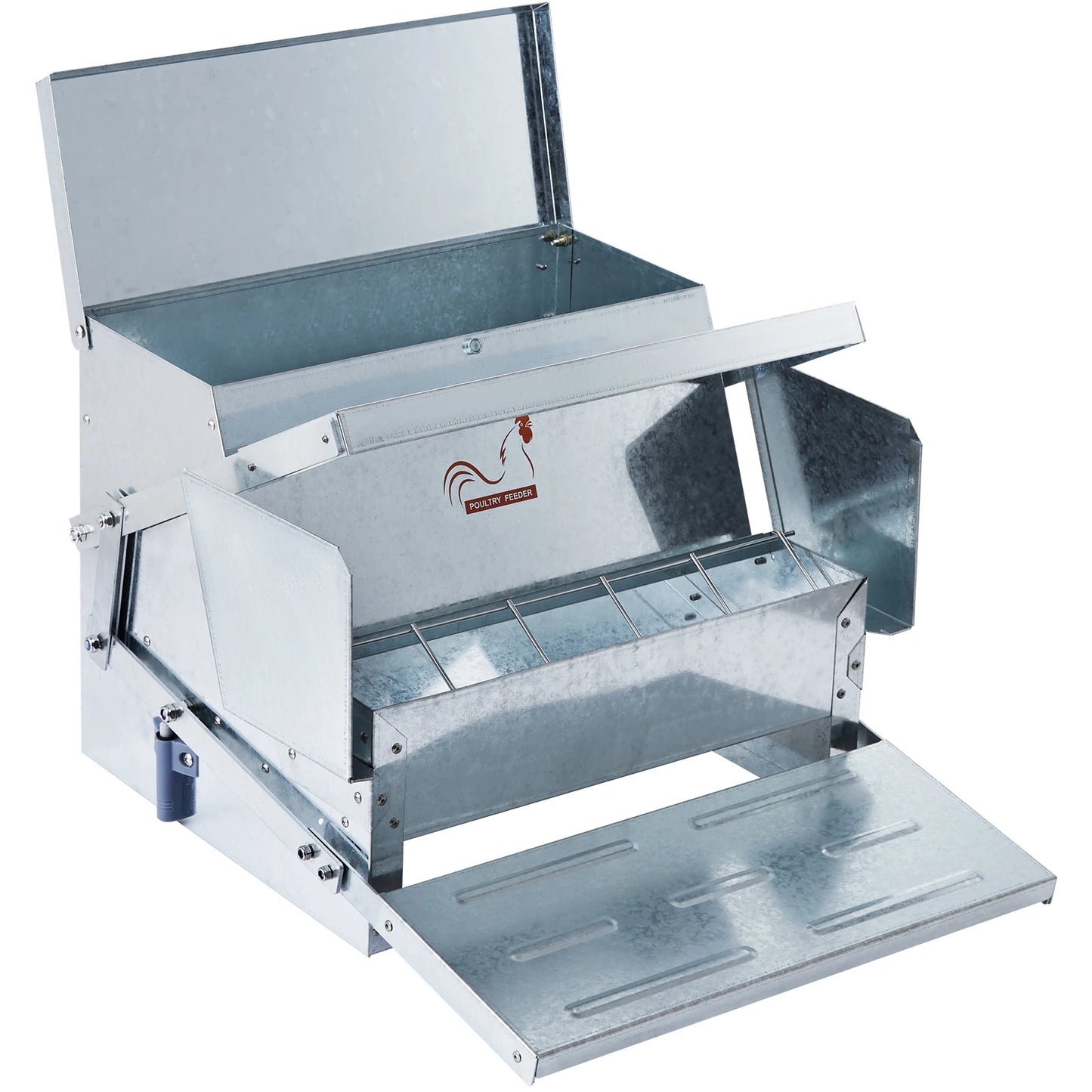 SucceBuy Automatic Chicken Feeder For Galvanized Steel Poultry Farm