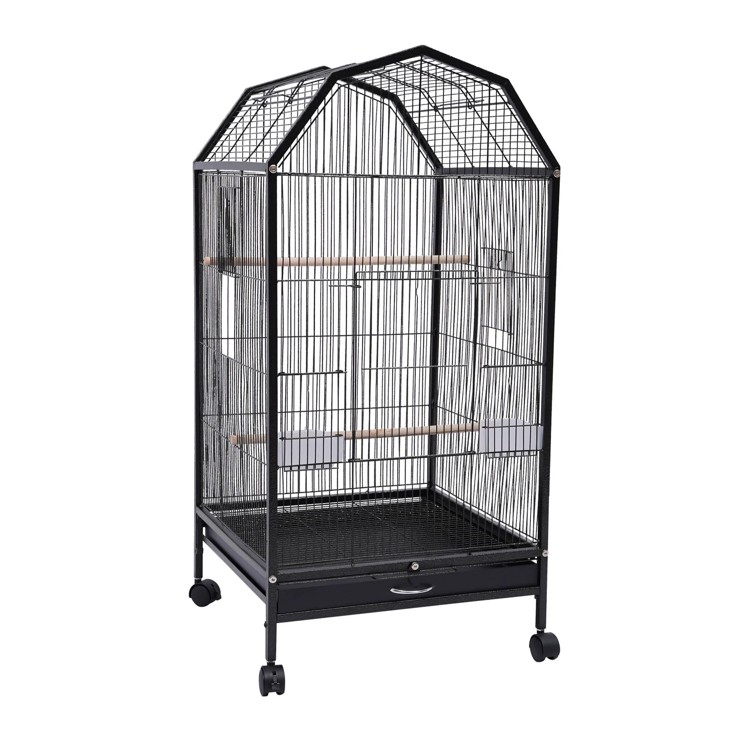 Iron Bird Cage for Parrots and Finches Pet Supply Stand