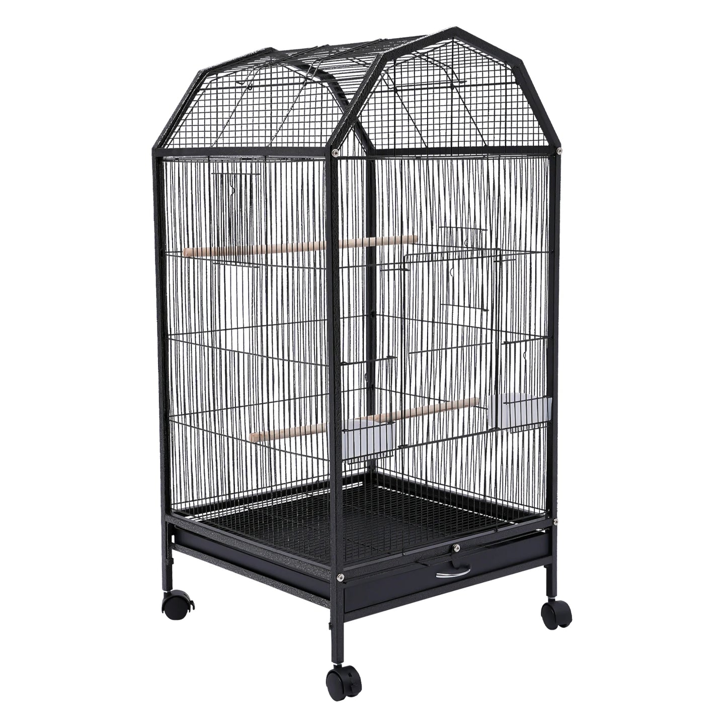 Iron Bird Cage for Parrots and Finches Pet Supply Stand