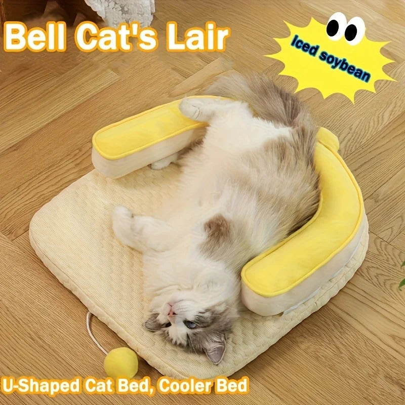 Summer Cooling Cat Bed Self Cooling Mat Ice Gel Pad