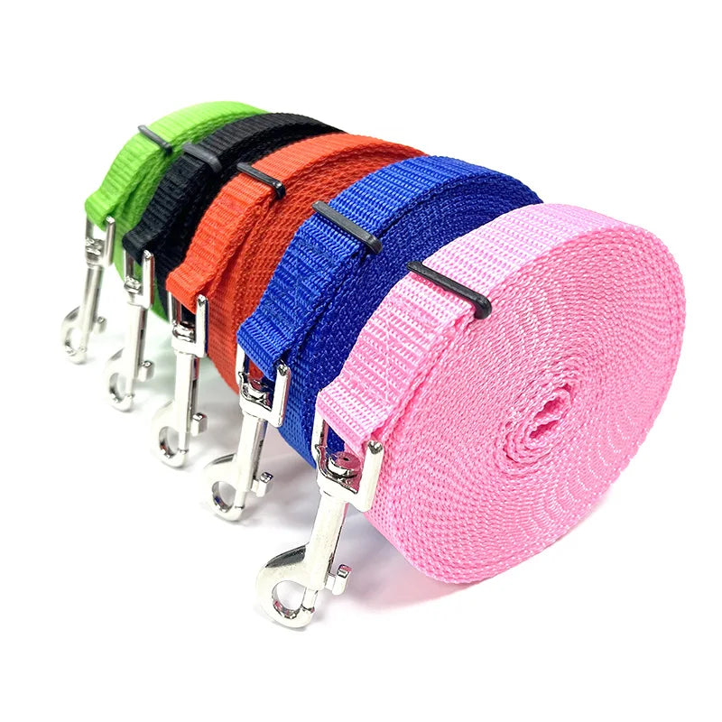 Nylon Dog Leash for Extended Training and Outdoor Walks