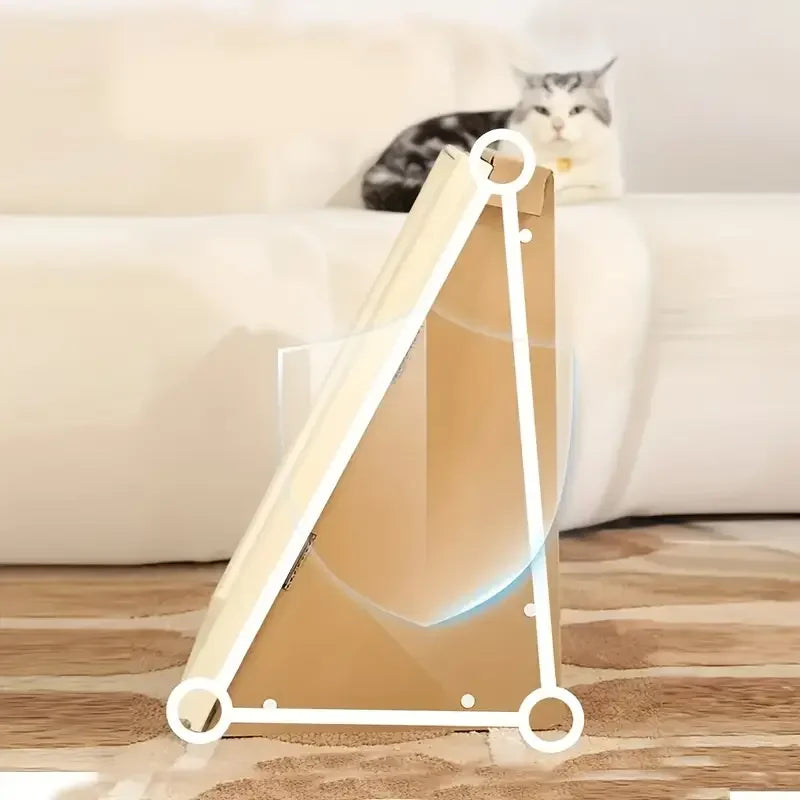 Cat Villa Scratch-Resistant Bed With Claw Board For Indoor Cats