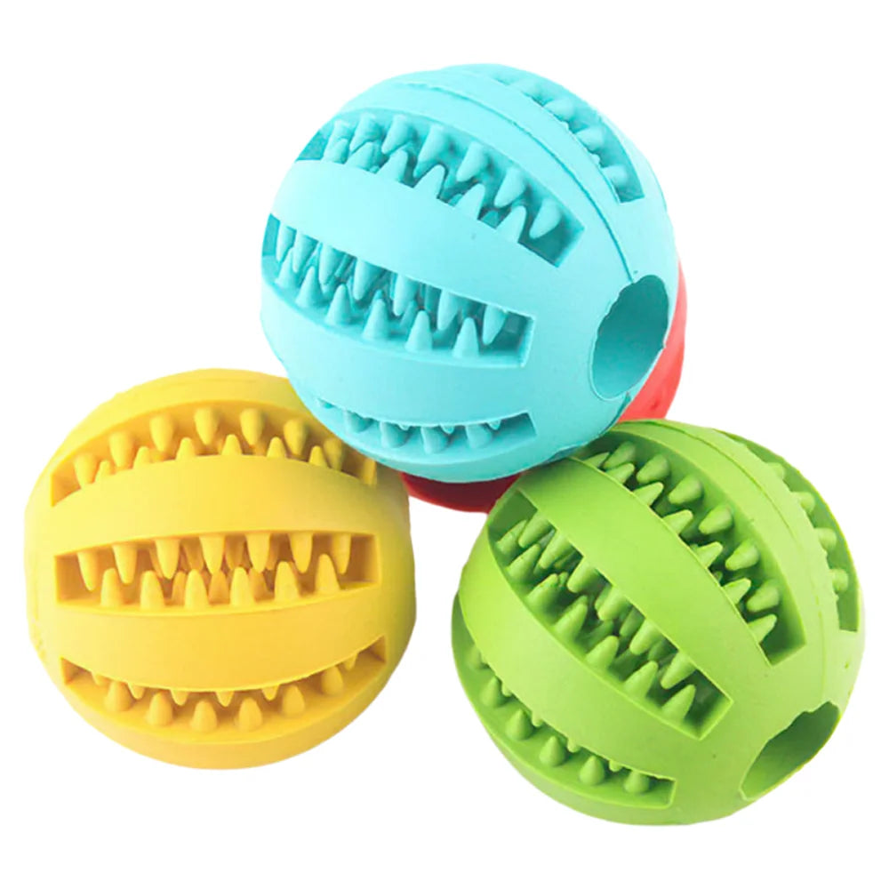 Cross-Border Rubber Leakage Bite Toy Ball For Dogs