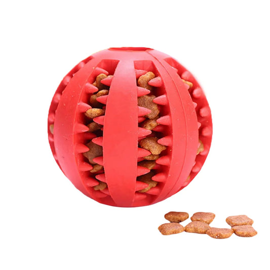Cross-Border Rubber Leakage Bite Toy Ball For Dogs