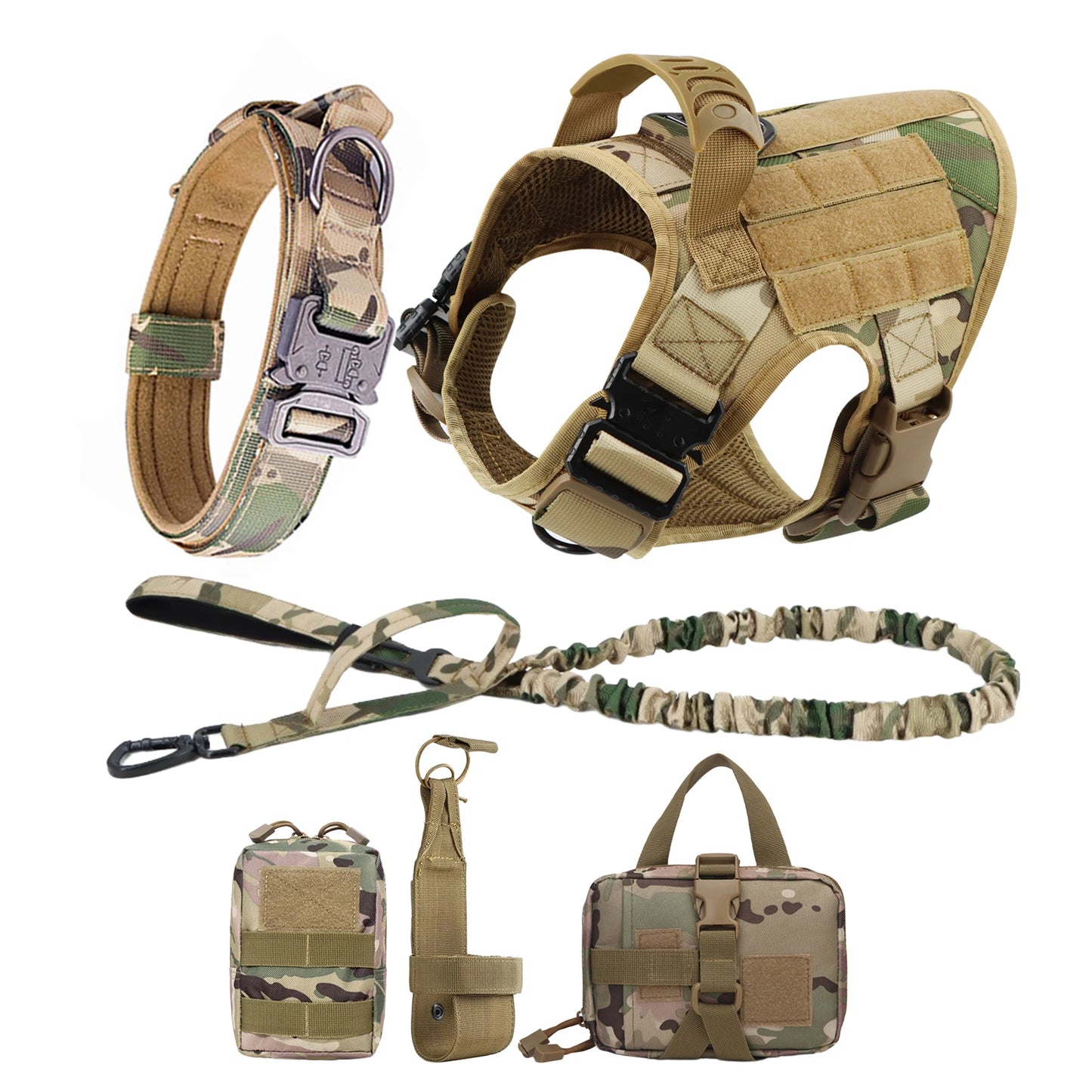 Large Dog Harness and Leash Set for Training Malinois