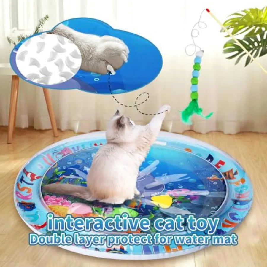 Cat Water Mat 0.5mm Thickened Anti Scratch Sensory Play Mat