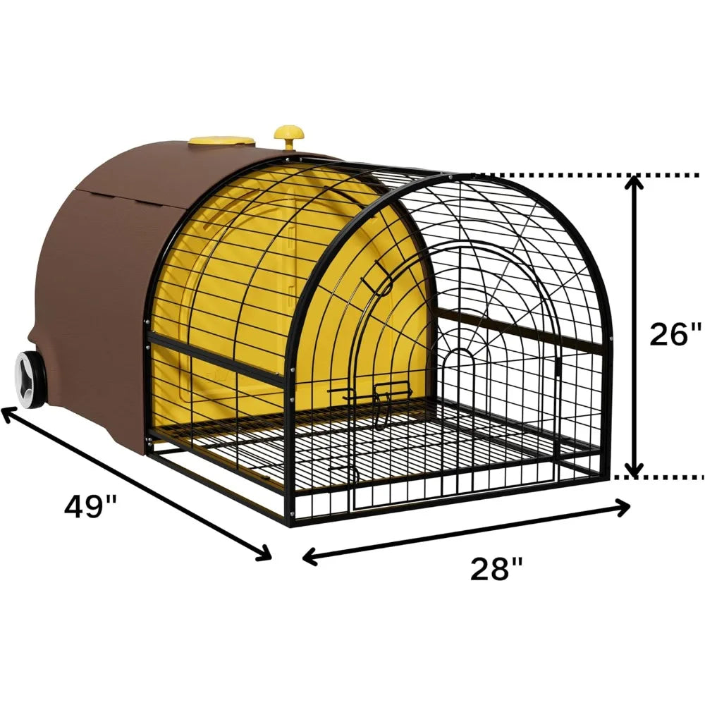 DAFIFY Durable Plastic Rabbit Hutch Indoor Outdoor Cage Waterproof Shell