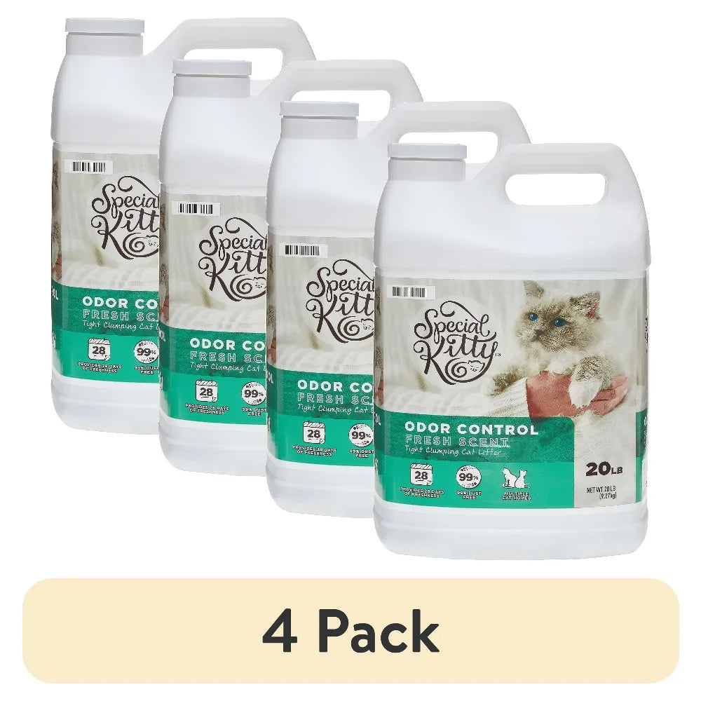 Special Kitty Clumping Cat Litter Fresh Scent 4 Pack