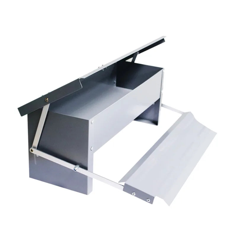Automatic Treadle Chicken Feeder With Weatherproof Lid For Poultry