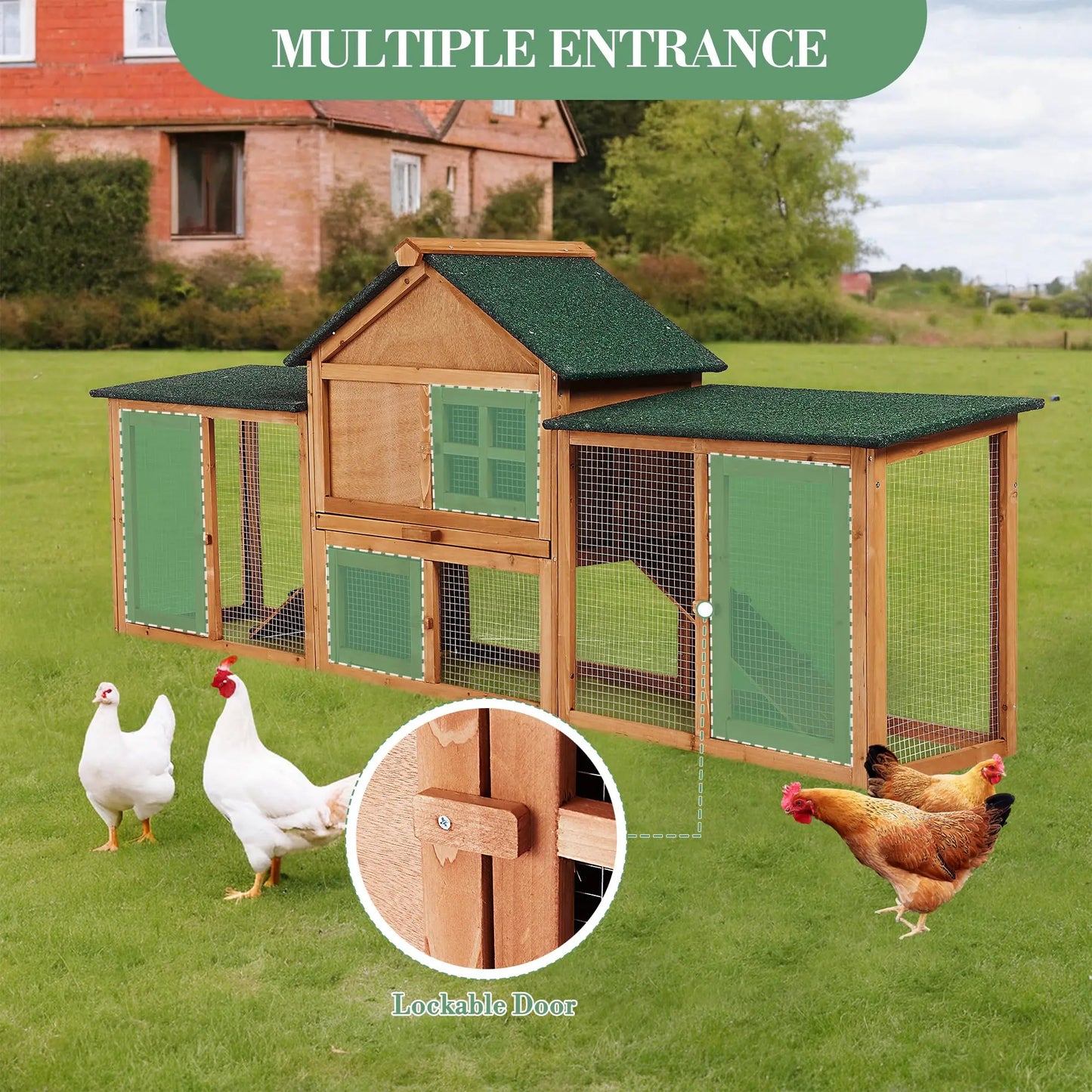 DishyKooker 2 Story Bunny Hutch Rabbit Cage With Double Runs