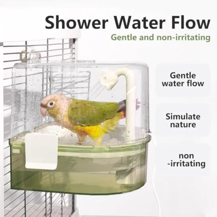 Automatic Parakeet Bath For Cage With Pump And Two Modes