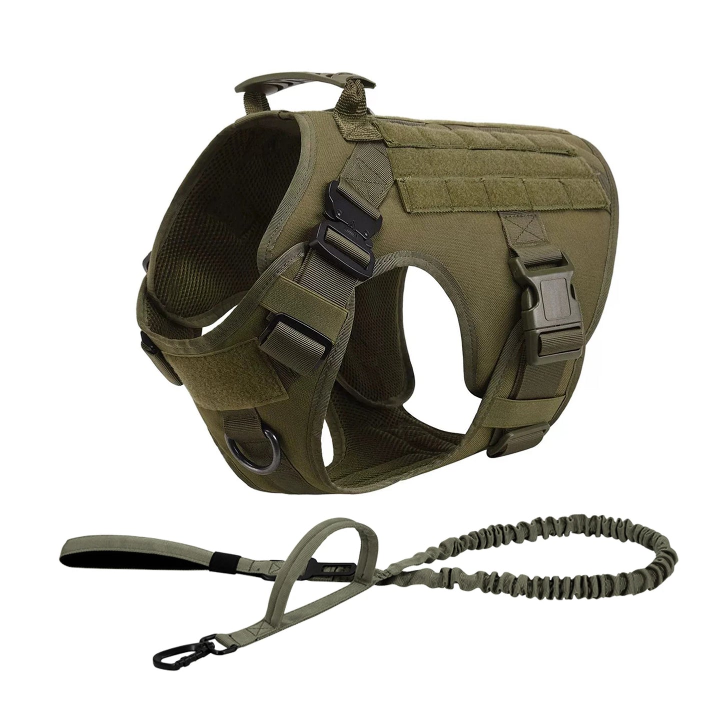 Petravel Tactical Dog Harness With Molle Pouches For Dogs