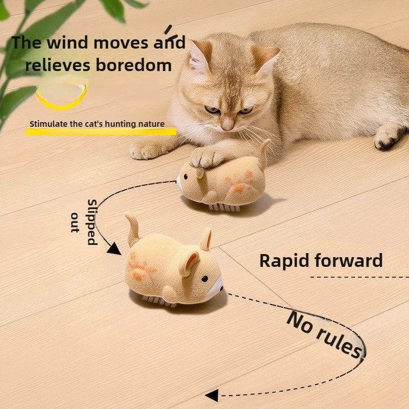 Macroupta Interactive Electric Cat Toy Mouse With Obstacle Avoidance