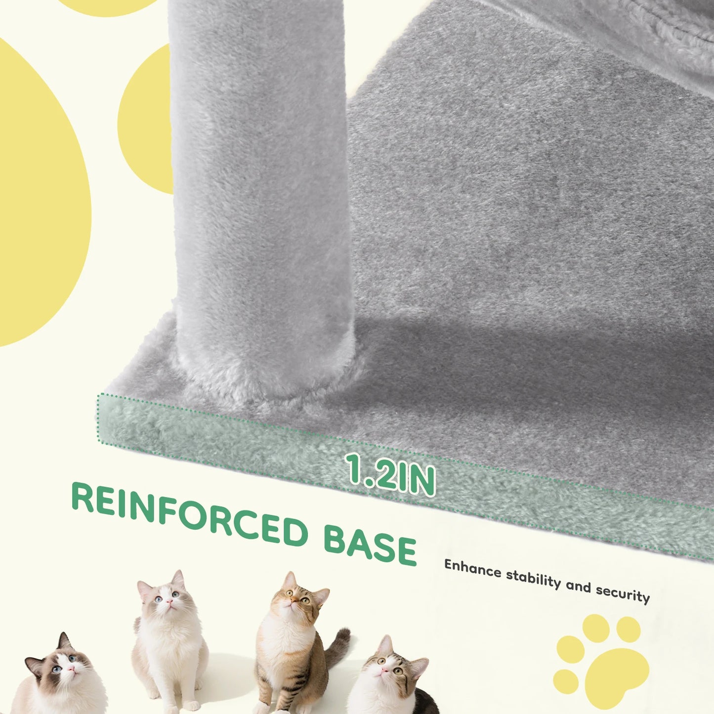 JHK Cat Tree Multi Cat Climbing Tower Scratching Posts