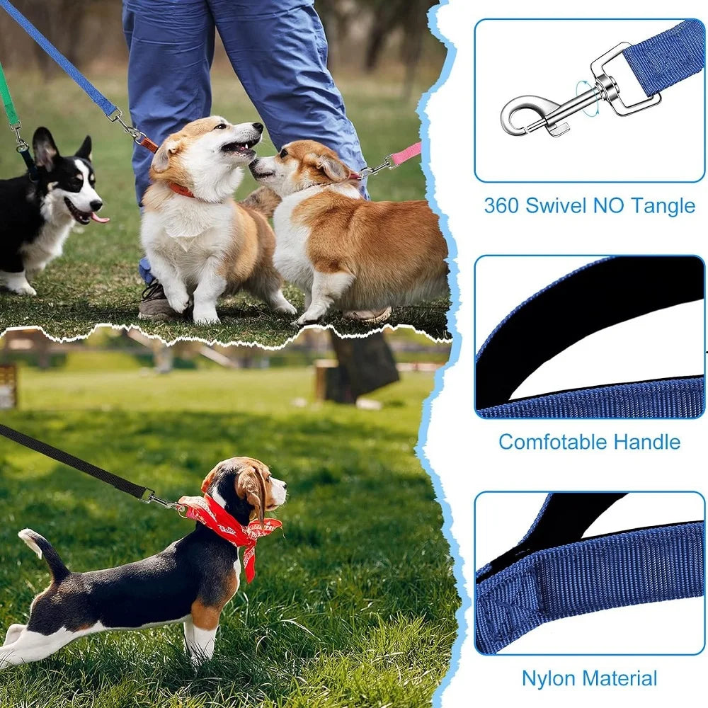 Nylon Dog Leash for Extended Training and Outdoor Walks