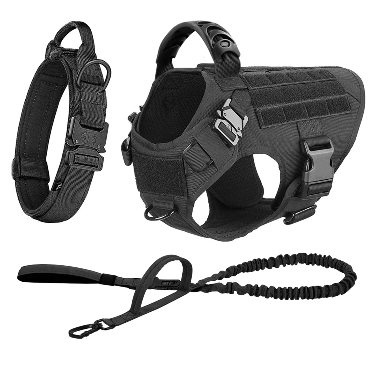Large Dog Harness and Leash Set for Training Malinois