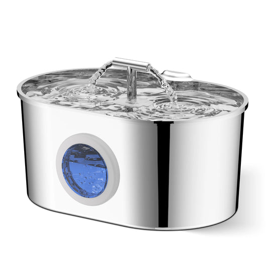 Stainless Steel Pet Water Fountain Ultra Quiet Circulating System