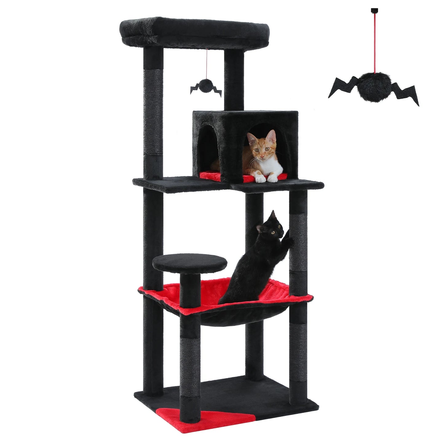 PAWZ Road Gothic Cat Tree Indoor Tower With Hammock And Scratching Post
