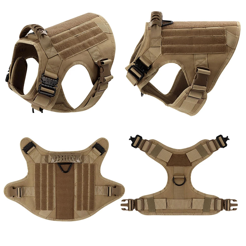 Large Dog Harness and Leash Set for Training Malinois