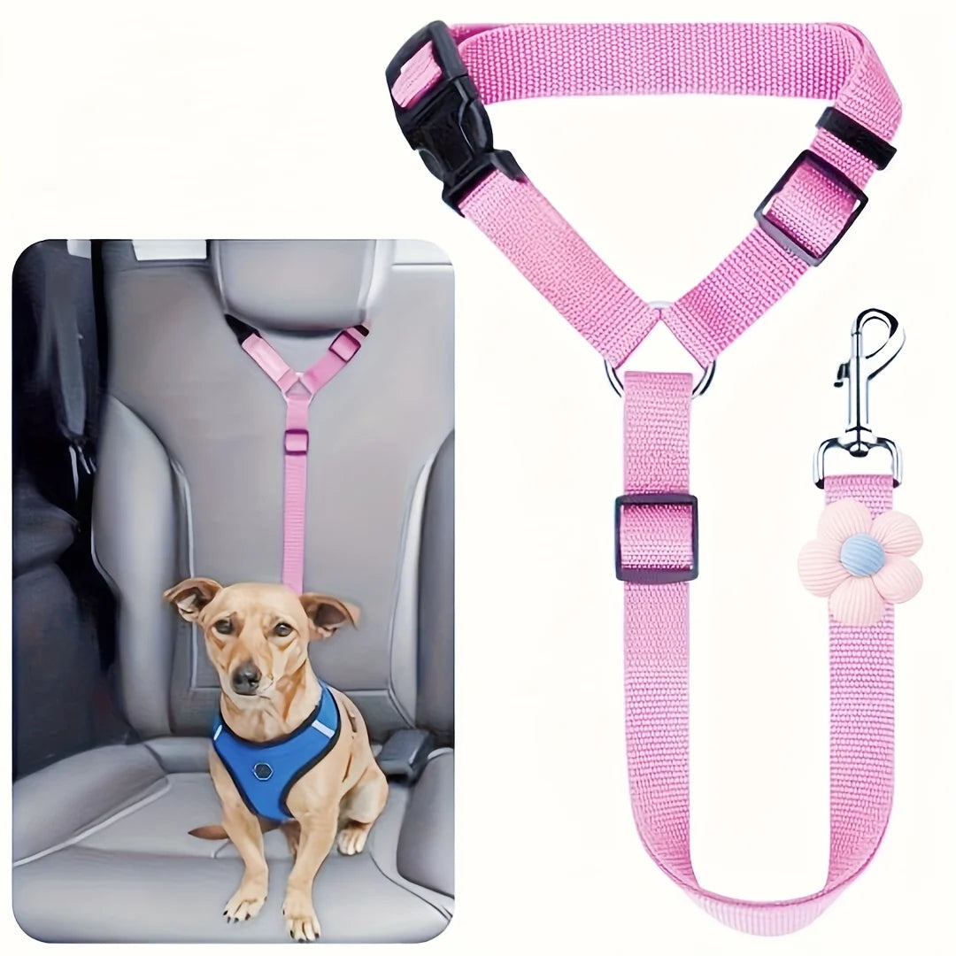 Dog Car Seat Belt Safety Tether For Vehicles Pet Travel