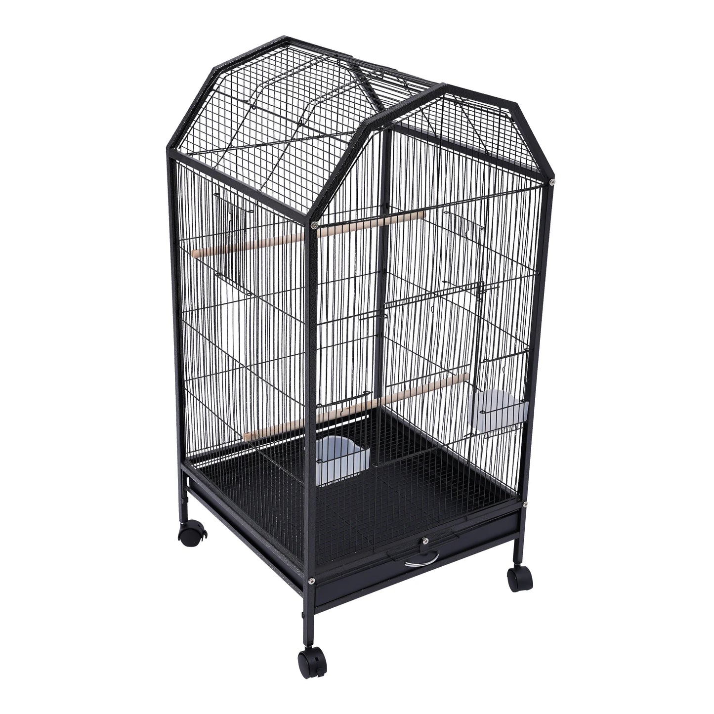 Iron Bird Cage for Parrots and Finches Pet Supply Stand