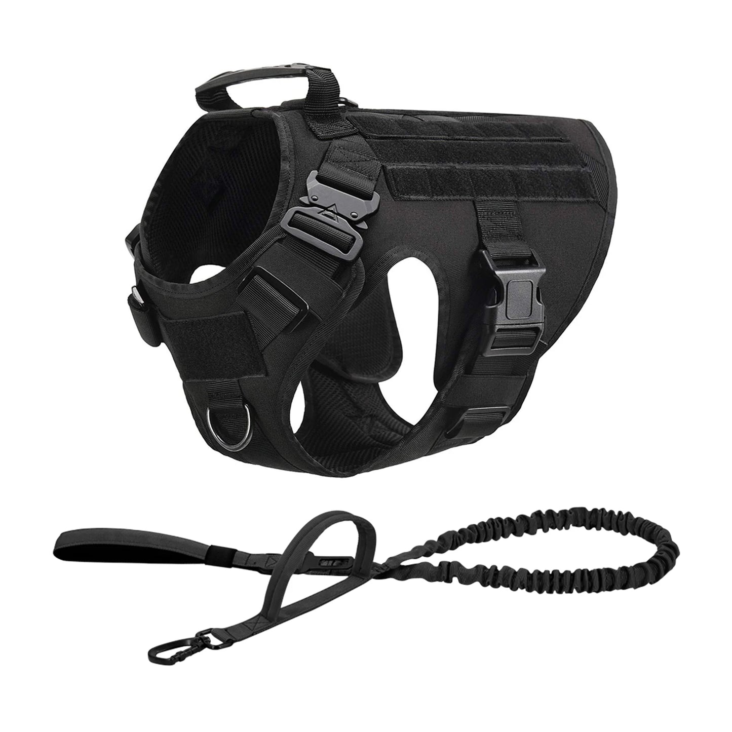 Petravel Tactical Dog Harness With Molle Pouches For Dogs