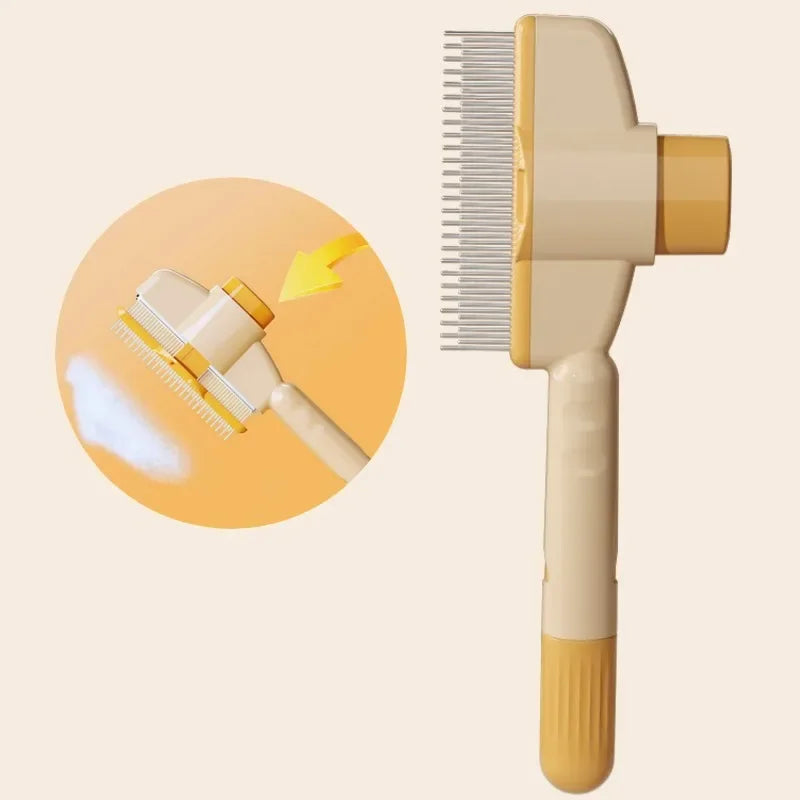 Self Cleaning Dog Grooming Comb Brush for Pet Hair Removal