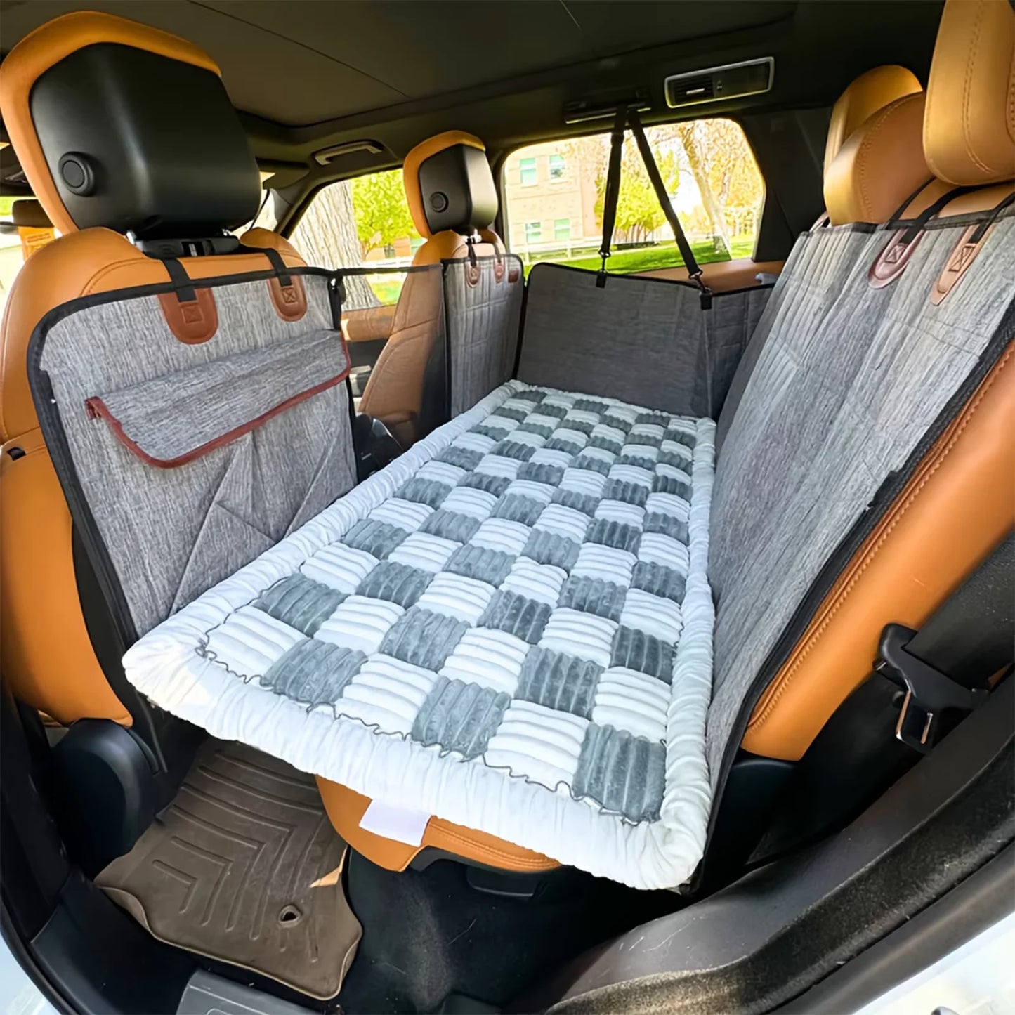 Waterproof Plaid Pet Bed Mat For Car Seat And Sofa Cover