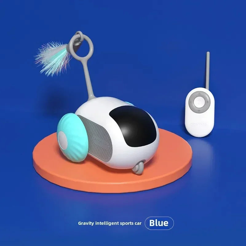 Automatic Remote Control Cat Toy Car for Interactive Pet Play