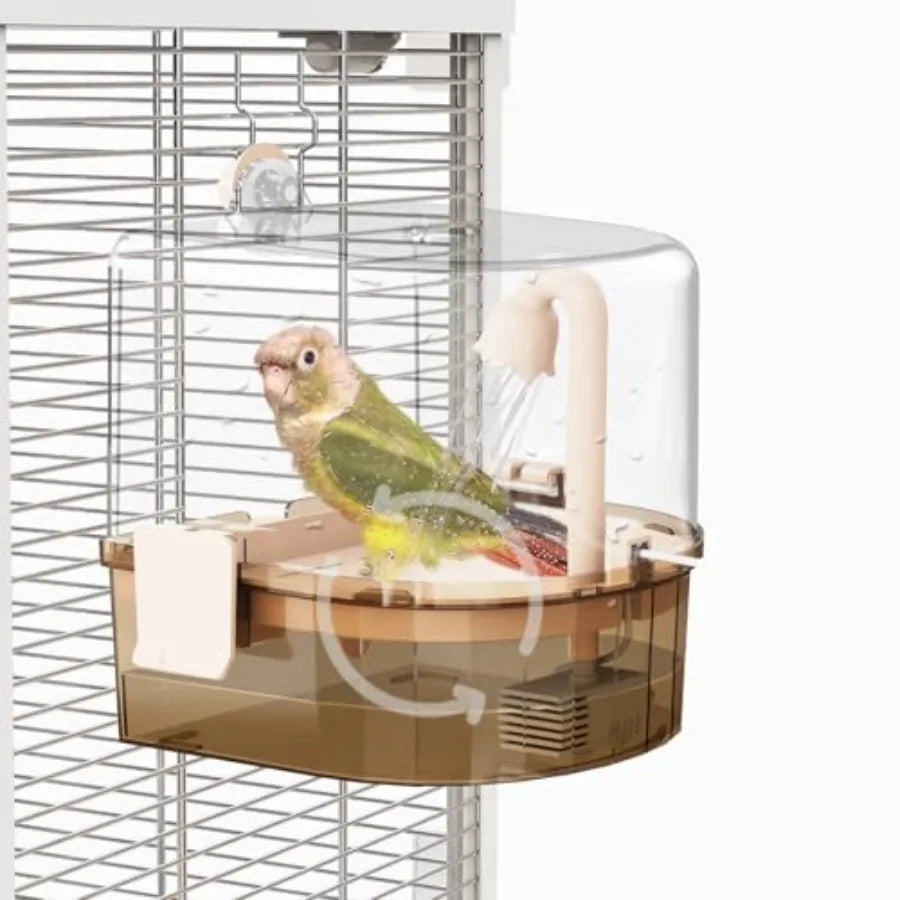 Automatic Parakeet Bath For Cage With Pump And Two Modes