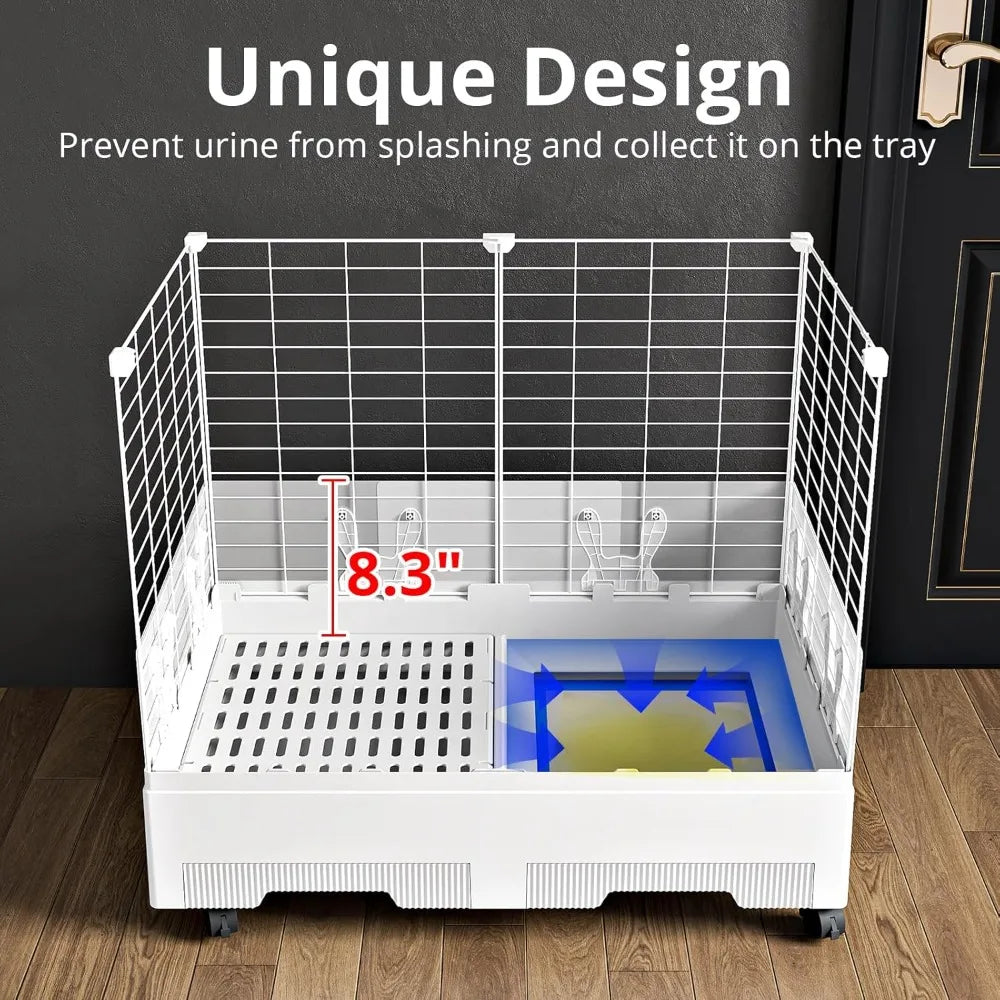Indoor Small Animal Cage With Pull Out Tray For Rabbits