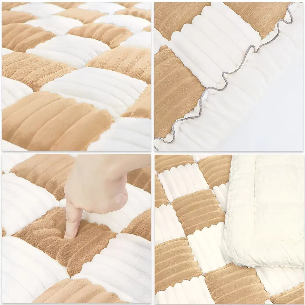 Waterproof Plaid Pet Bed Mat For Car Seat And Sofa Cover