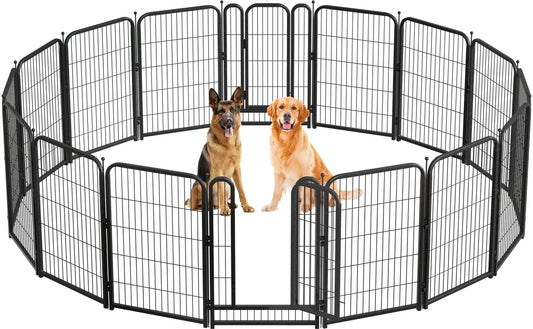 Studyset Dog Fence Indoor Outdoor Portable Metal Pet Exercise Pen For RV Camping