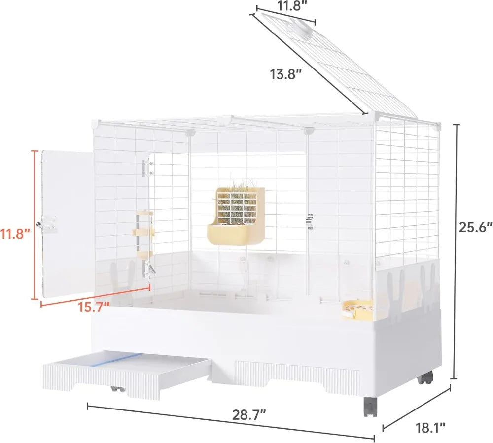 Indoor Small Animal Cage With Pull Out Tray For Rabbits