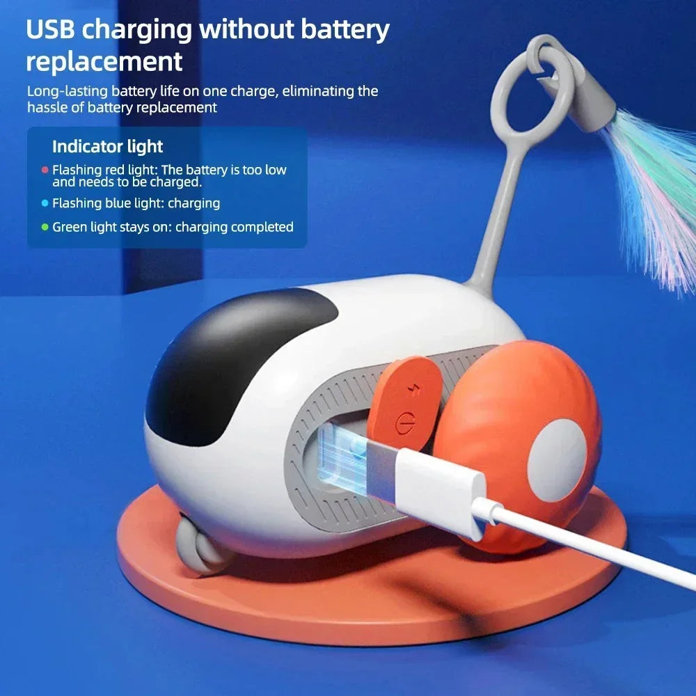 Automatic Remote Control Cat Toy Car for Interactive Pet Play