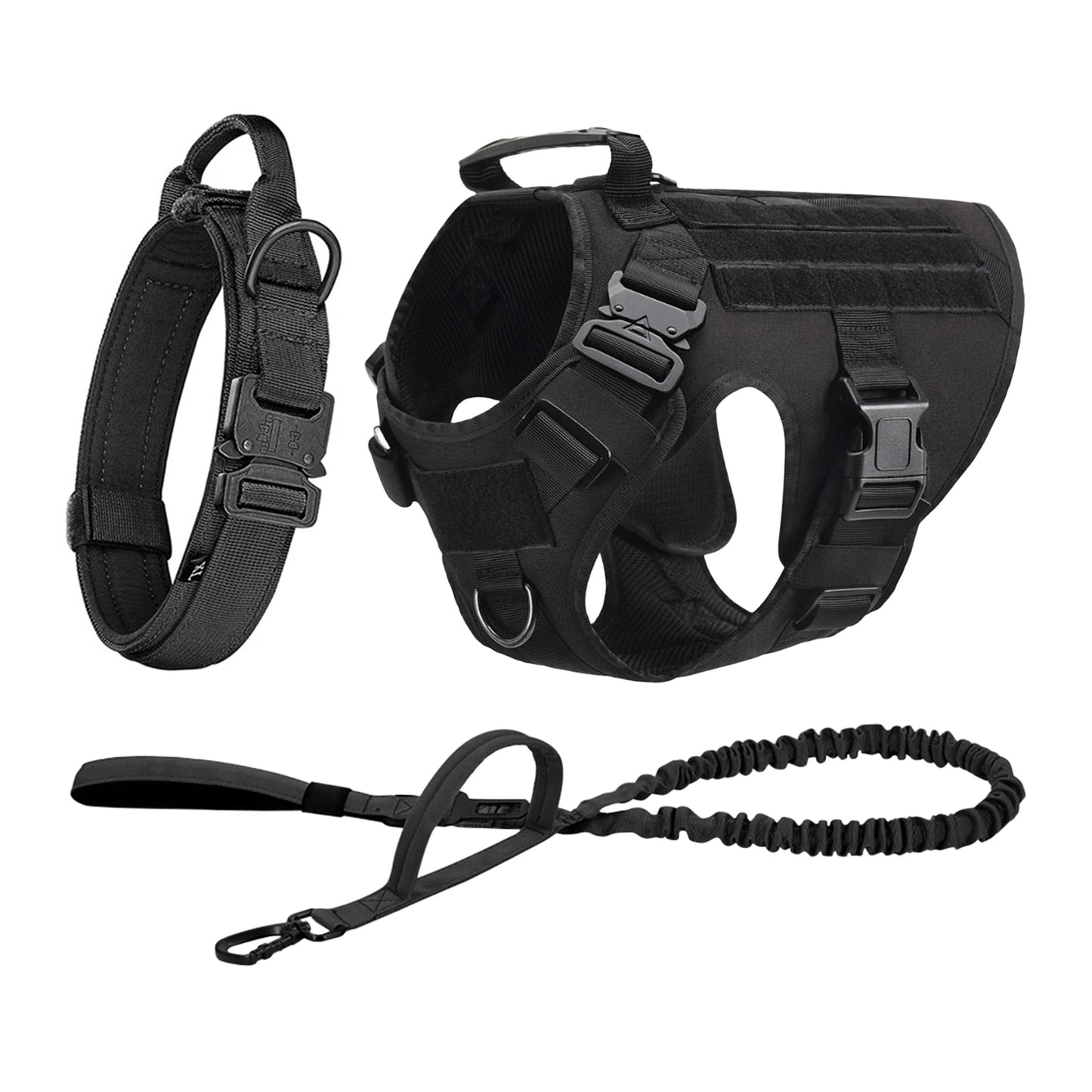 Petravel Tactical Dog Harness With Molle Pouches For Dogs