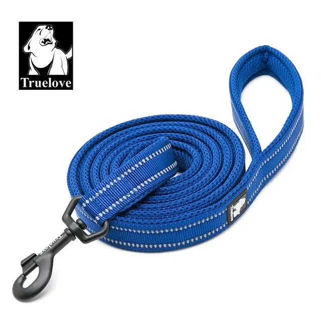 TrueLove Reflective Nylon Mesh Soft Pet Leash With Padded Comfort