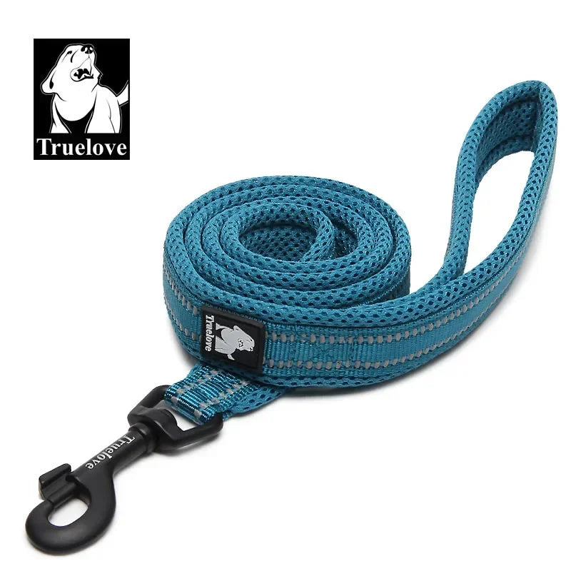 TrueLove Reflective Nylon Mesh Soft Pet Leash With Padded Comfort